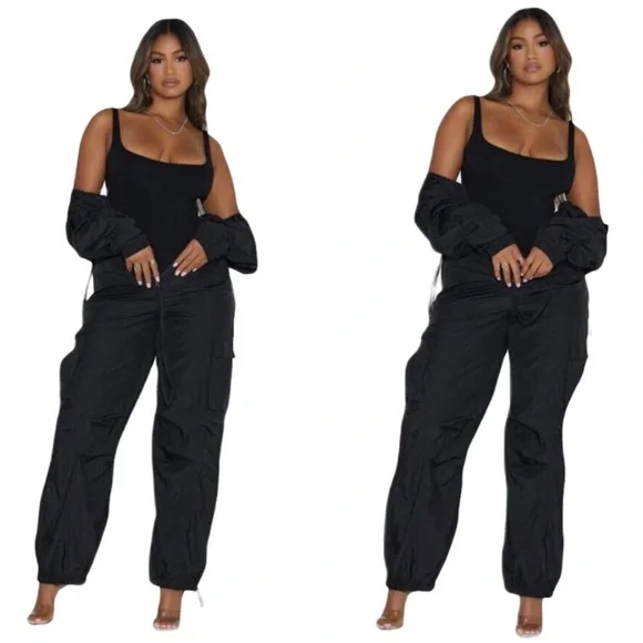 Naked Wardrobe The Windbreaker Cargo Jumpsuit - Picture 8 of 15